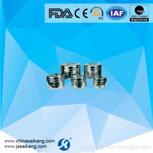 Stainless Steel Surgical Collecting Tank with Lid